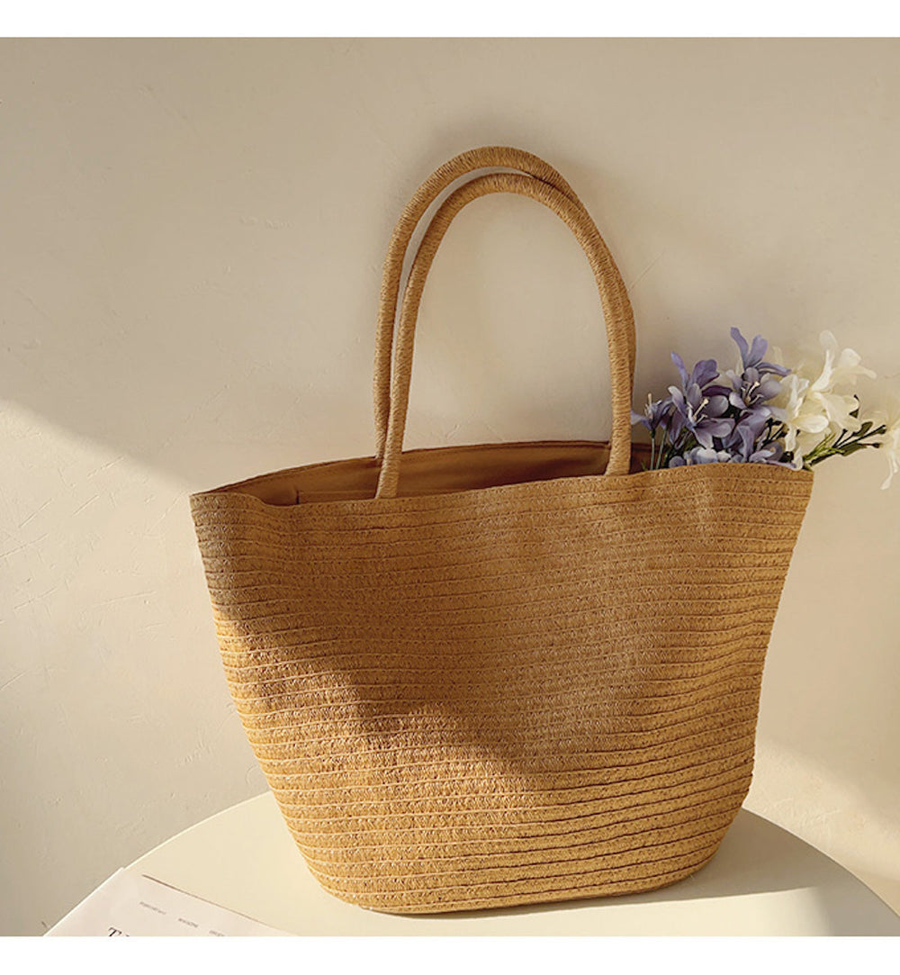 Moderne Stroh-Tasche für Damen – ideal für Strand, Urlaub und Sommer-Outfits