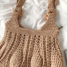 Women’s Retro Artsy Twist Cotton Knitted Bag Shoulder Bag for Boho Everyday Style & Gifts