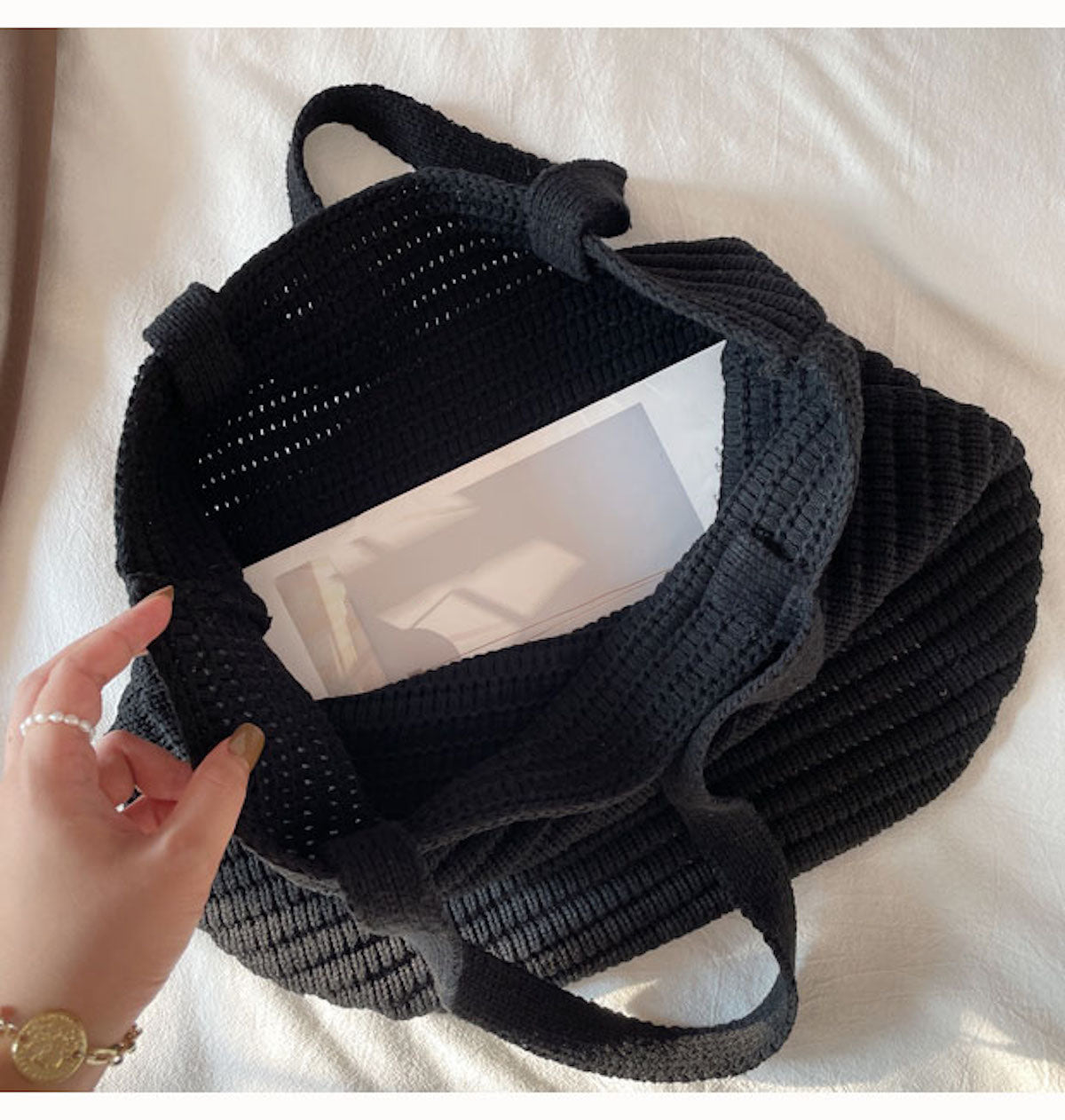 Women’s Large Crochet Tote Bag for Boho Everyday Style & Gifts