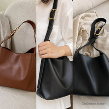 Small Vegan Leather Tote Bag, Soft Shoulder Purse, Everyday Handbag for Women