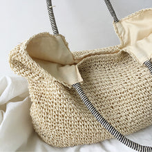 Strand-Strohtasche für Damen für Strand, Urlaub und Sommer-Outfits