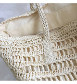 Women’s Large Straw Woven Tote Bag for Beach, Vacation & Summer Outfits