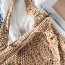 Women’s Retro Artsy Twist Cotton Knitted Bag Shoulder Bag for Boho Everyday Style & Gifts