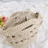 Women’s Retro Crochet Crossbody Bucket Bag for Boho Everyday Style & Gifts