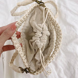Women’s Retro Crochet Crossbody Bucket Bag for Boho Everyday Style & Gifts