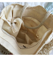 Women’s Large Straw Woven Tote Bag for Beach, Vacation & Summer Outfits