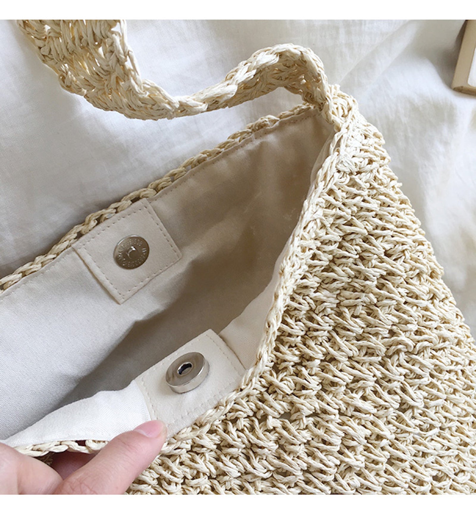 Women’s Straw Shoulder Bucket Bag for Beach, Vacation & Summer Outfits