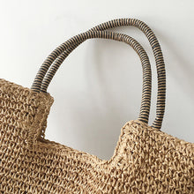 Strand-Strohtasche für Damen für Strand, Urlaub und Sommer-Outfits