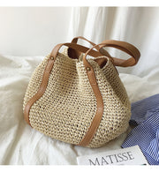 Women’s Large Straw Woven Tote Bag for Beach, Vacation & Summer Outfits