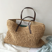 Women’s Everyday Large Straw Woven Summer Bag Tote Bag for Beach, Vacation & Summer Outfits