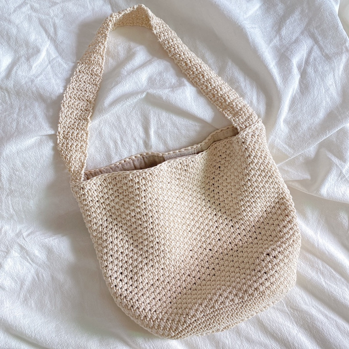 Women’s Retro Style Minimalistic Cotton Bucket Bag for Boho Everyday Style & Gifts
