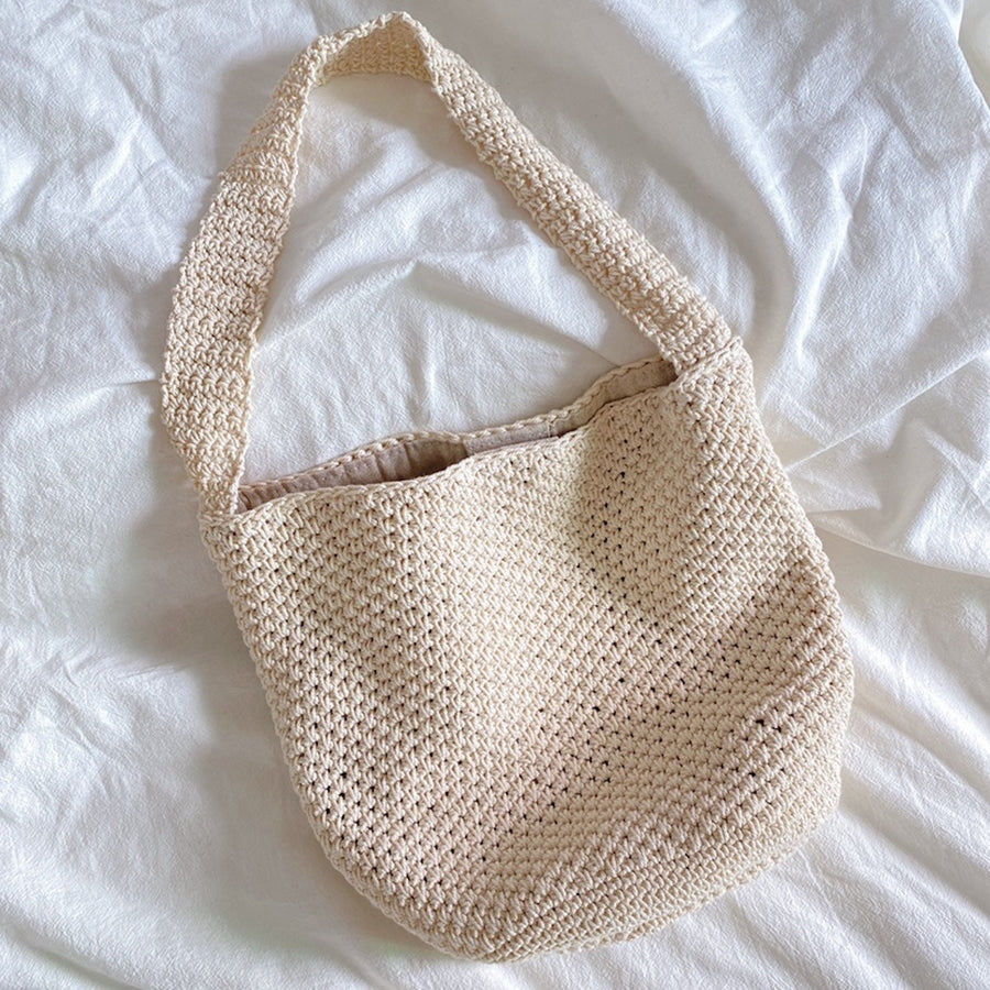 Women’s Retro Style Minimalistic Cotton Bucket Bag for Boho Everyday Style & Gifts