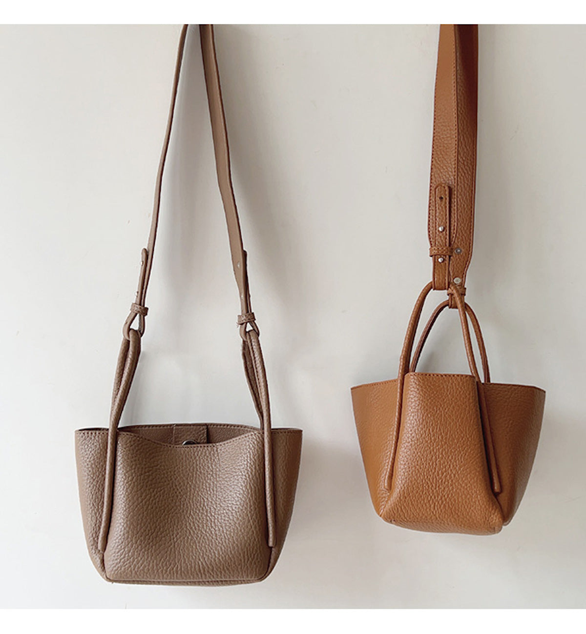 Women’s Soft Leather Bucket Bag for Everyday City Outfits
