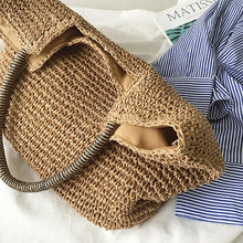 Strand-Strohtasche für Damen für Strand, Urlaub und Sommer-Outfits