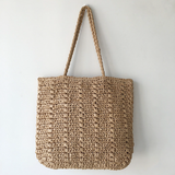 Women’s Lightweight Straw Woven Square Tote Bag for Beach, Vacation & Summer Outfits