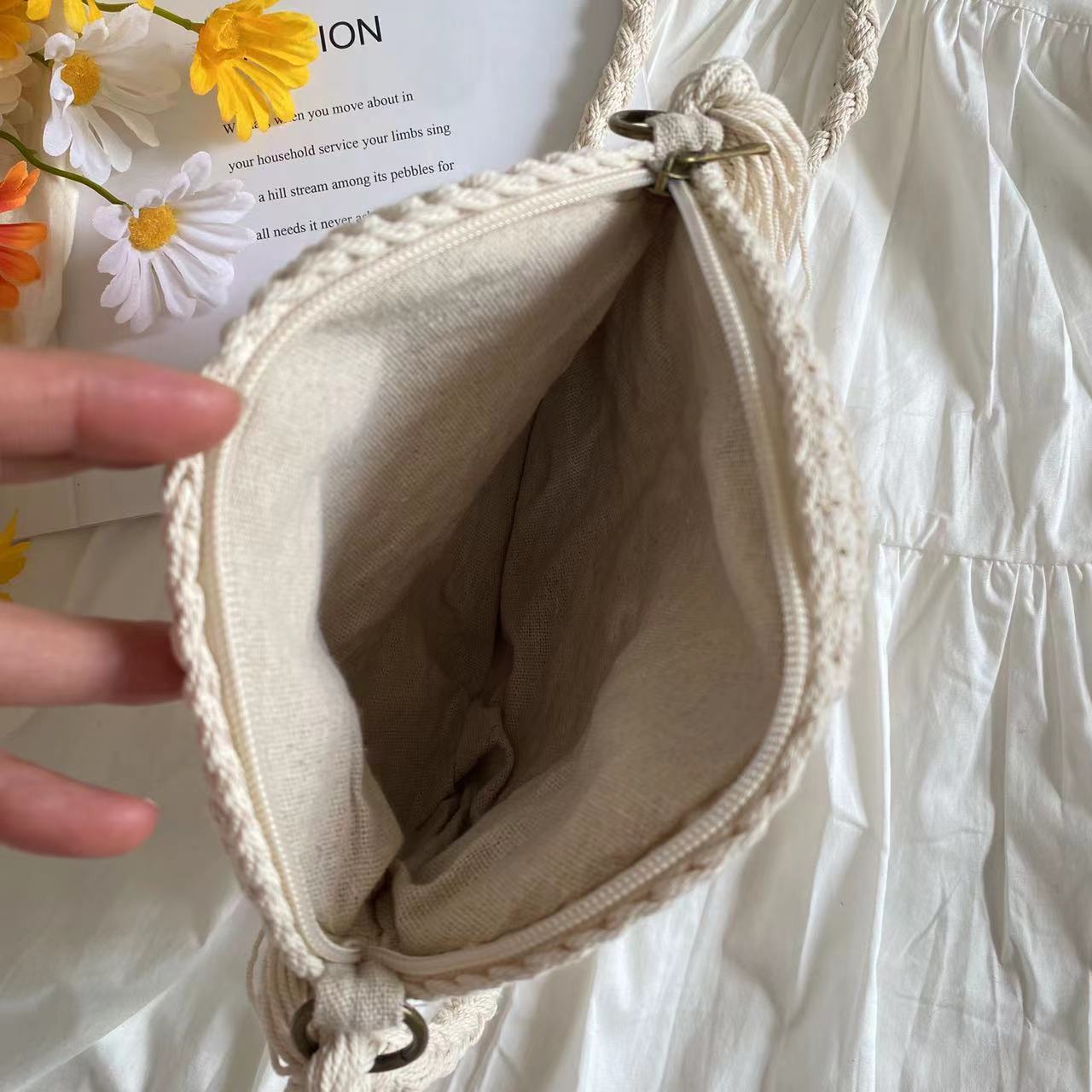 Women’s Crochet Smiley Face Round Bag Purse for Boho Everyday Style & Gifts