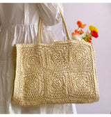 Women’s Large Straw Summer Tote for Beach, Vacation & Summer Outfits