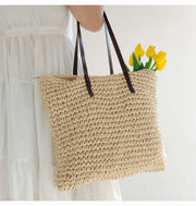 Women’s Everyday Large Straw Woven Summer Bag Tote Bag for Beach, Vacation & Summer Outfits