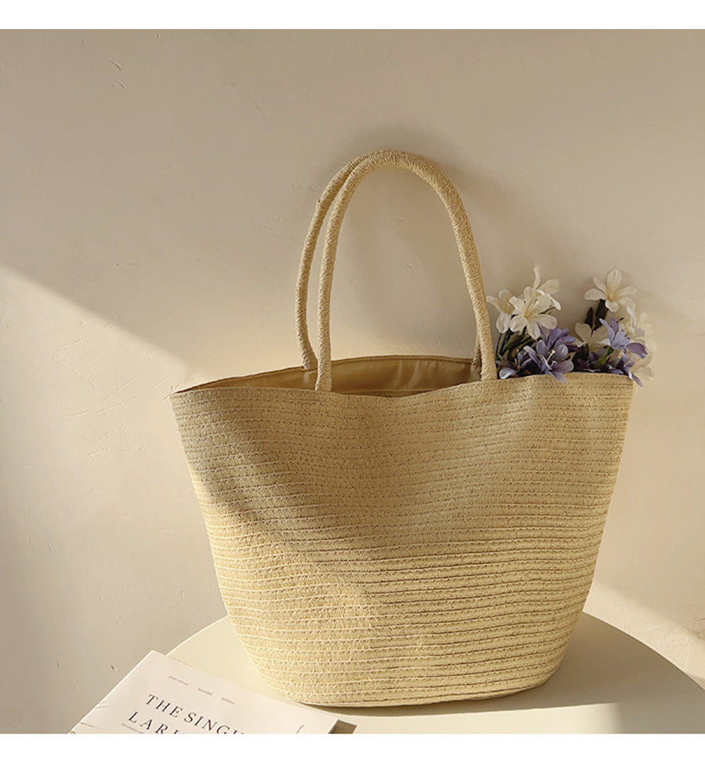 Moderne Stroh-Tasche für Damen – ideal für Strand, Urlaub und Sommer-Outfits