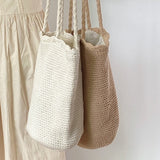 Women’s Cotton Woven Shoulder Bag Tote Bag for Boho Everyday Style & Gifts
