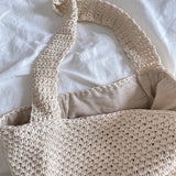 Women’s Retro Style Minimalistic Cotton Bucket Bag for Boho Everyday Style & Gifts