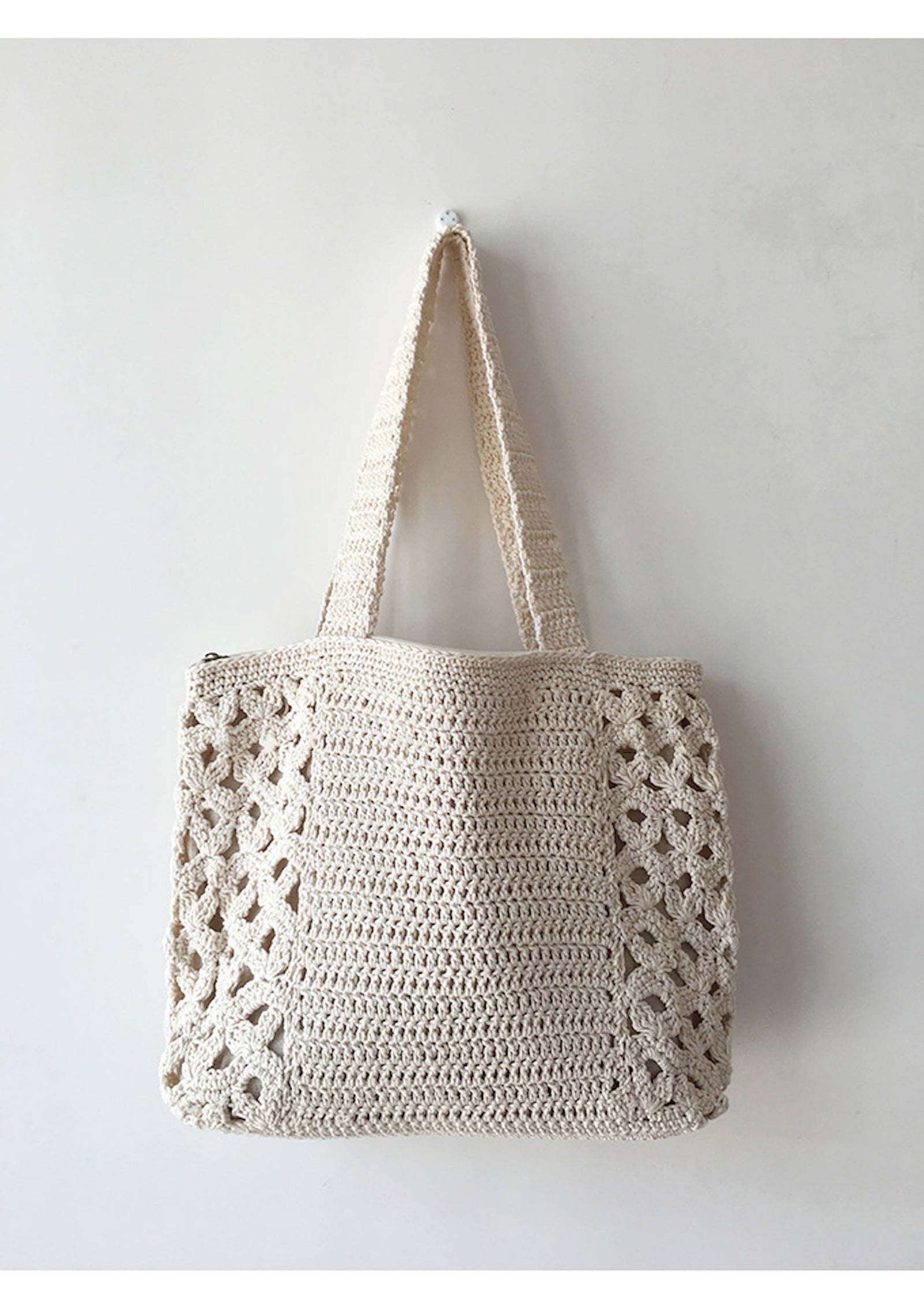 Crochet Cotton Retro Artsy Knitted Shoulder Women's Woven Bag for Boho Everyday Style & Gifts