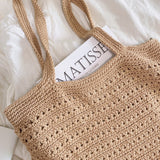 Women’s Crochet Cotton Retro Style Tote Bag for Boho Everyday Style & Gifts