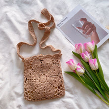 Women’s Boho Cotton Knitted Shoulder Bag Crossbody Bag for Boho Everyday Style & Gifts