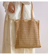 Women’s Handmade Crochet Large Fishnet Tote for Boho Everyday Style & Gifts