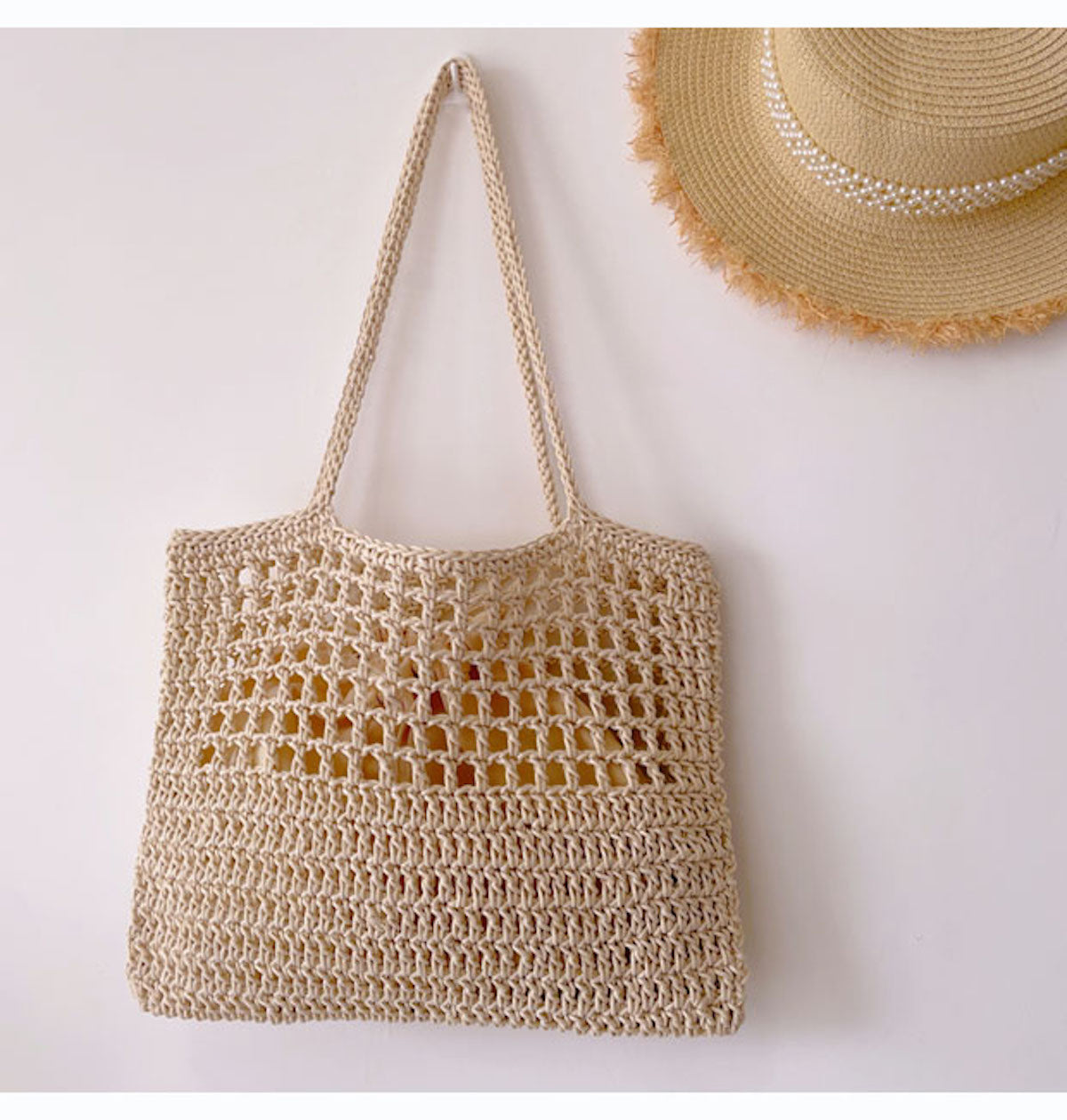 Women’s Simple Retro Crochet Shoulder Bag Messenger Bag for Boho Everyday Style & Gifts
