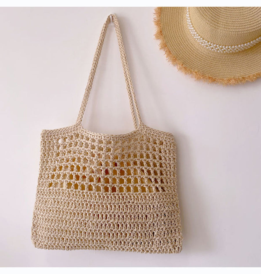 Women’s Simple Retro Crochet Shoulder Bag Messenger Bag for Boho Everyday Style & Gifts
