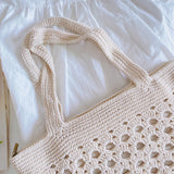 Women’s Retro Artsy Crochet Tote Bag for Boho Everyday Style & Gifts