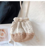 Women’s Retro Cotton Drawstring Shoulder Bag Crossbody Bag for Boho Everyday Style & Gifts