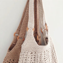 Women’s Retro Artsy Twist Cotton Knitted Bag Shoulder Bag for Boho Everyday Style & Gifts