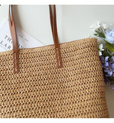 Women’s Straw Woven Tote for Beach, Vacation & Summer Outfits