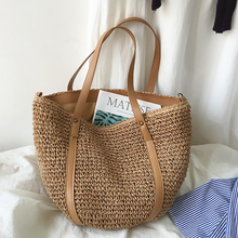 Women’s Large Straw Woven Tote Bag for Beach, Vacation & Summer Outfits