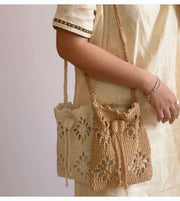 Women’s Crochet Floral Crossbody Bag for Boho Everyday Style & Gifts