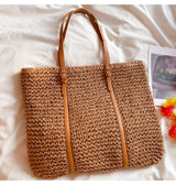 Women’s Chic Large Straw Woven Summer Bag Tote Bag for Beach, Vacation & Summer Outfits