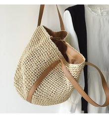 Women’s Large Straw Woven Tote Bag for Beach, Vacation & Summer Outfits