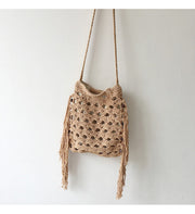 Women’s Retro Cotton Crochet Shoulder Bag for Boho Everyday Style & Gifts