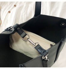 Women’s Leather Bucket Bag for Everyday City Outfits