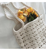 Women’s Handmade Crochet Bucket Shoulder Bag for Boho Everyday Style & Gifts