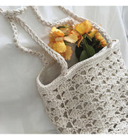 Women’s Handmade Crochet Bucket Shoulder Bag for Boho Everyday Style & Gifts