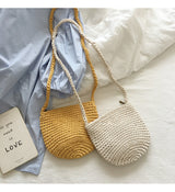 Women’s Small Cotton Knitted Shoulder Bag Purse for Boho Everyday Style & Gifts