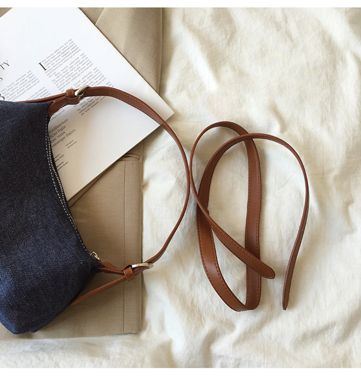 Women’s Classic Everyday Denim Shoulder Bag Purse for Everyday Outfits & Gifts