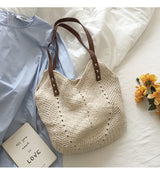 Women’s Retro Cotton Knitted Shoulder Bag for Boho Everyday Style & Gifts