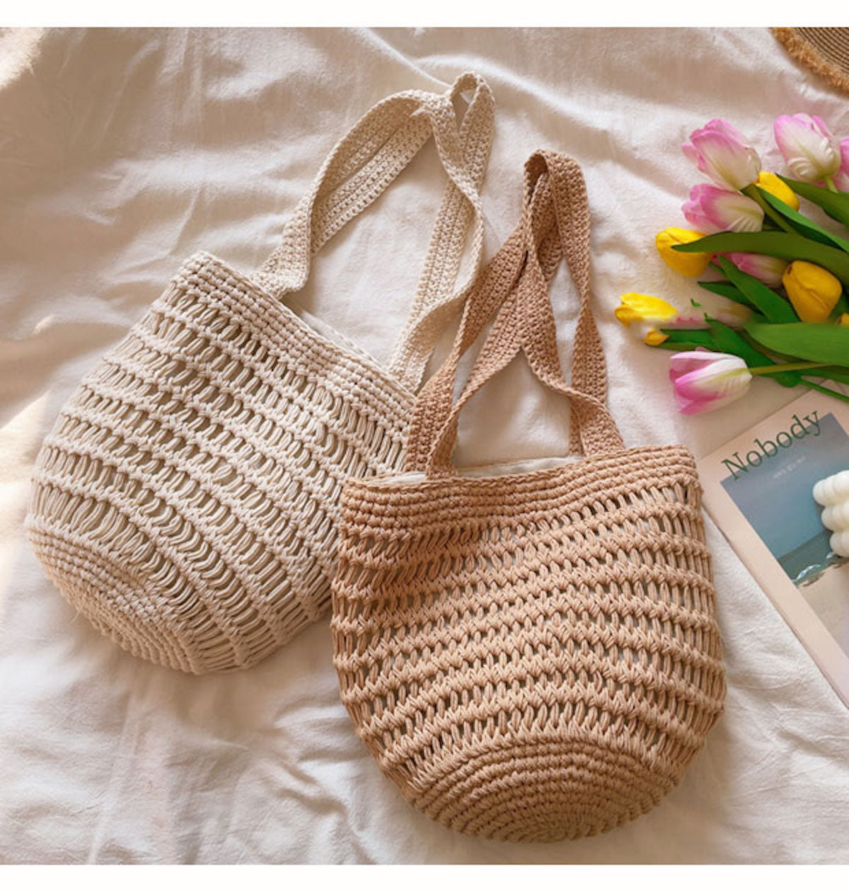 Women’s Cotton Bucket Bag for Boho Everyday Style & Gifts