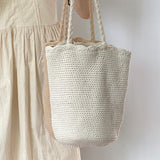 Women’s Cotton Woven Shoulder Bag Tote Bag for Boho Everyday Style & Gifts