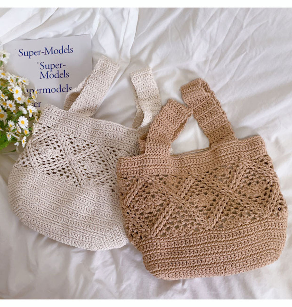 Women’s Minimalistic Cotton Bucket Shoulder Bag for Boho Everyday Style & Gifts