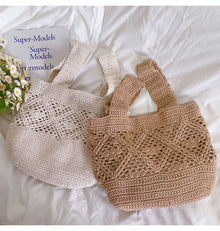 Women’s Minimalistic Cotton Bucket Shoulder Bag for Boho Everyday Style & Gifts